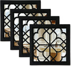 ZEXUIRU 4 Set. Rustic Wall Mirrors by ZEXUIRU