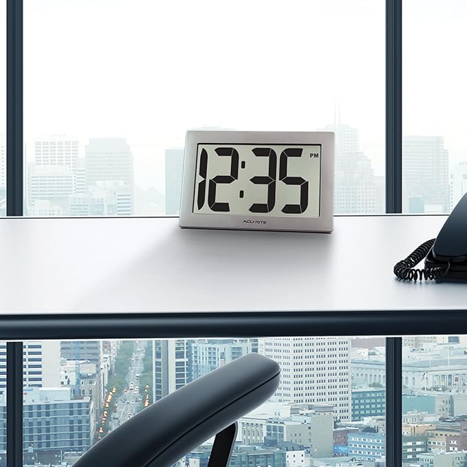 AcuRite 75102RM 9.5" Large Digital Clock - Image 2