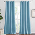 NICETOWN Teal Blue Blackout Curtains 120 inches Length by NICETOWN