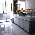 BAYYA White Marble Granite Wallpaper Peel and Stick Countertops Contact Paper - Image 9