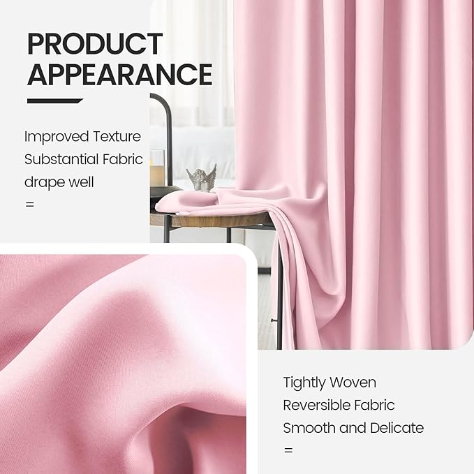 Toddler Teen Princess Curtains for Girls 2 Panels Set - Image 4