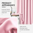 Baby Girl Pink Bedroom Decor Curtains 2 Panels Set - Image 4