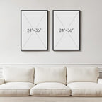 Large Framed Abstract Canvas Wall Art, 2 Piece Modern Prints Paintings Artwork - Image 3