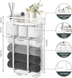 Towel Racks for Bathroom, Bathroom Shelf Over Toilet, Floating Shelves - Image 3