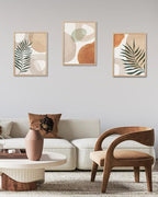 HesenDot Unframed Neutral Boho Wall Art Set of 3, 12x16in Botanical Leaves - Image 7