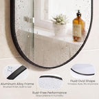 Sweetcrispy 24" x 36" Black Bathroom Mirror - Image 7