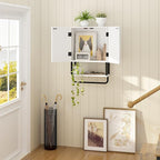 RUSTOWN Fluted Bathroom Wall Cabinet - Image 8