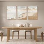 Framed Boho Abstract Beach Wall Art - Image 8