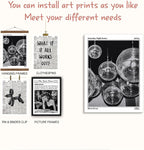 NaZaUK Trendy Preppy Retro Y2K Room Decor, Sufeasdf 70s Disco Ball Newspaper - Image 4