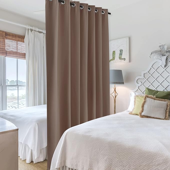 RYB HOME Privacy Curtain for Sliding Glass Door, Light Block Noise Reduce - Image 4