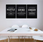 KAWAHONE Success Quotes Wall Art, Grind Hustle Conquer Motivation Wall Poster - Image 8