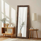 Full Length Mirror 58"x22" Solid Wood Frame Floor Large Mirror by ABSWHLM
