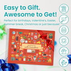 CUPKIN Sticker Book for Kids 2-4, 500+ Kids Stickers, Spending Time with Grandma 12 Coloring Pages, 12 Scenes, Fun Toddler Travel Activity Coloring and Sticker Books for Children Ages 4-8 + 8-10