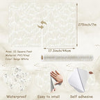 Theper Beige Modern Striped Wallpaper Peel and Stick Boho 17.3"×275" Removable - Image 3