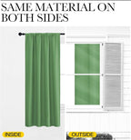 NICETOWN Blackout Curtains for Living Curtains, Froest Green, 1 Pair, 34-inch W - Image 5