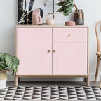 Pink Grasscloth Peel and Stick Wallpaper Texture Contact Paper A Set of 15.7" X - Image 2