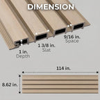 From Plain to Beautiful in Hours WPC Exterior Wall Slat Panels Waterproof - Image 2