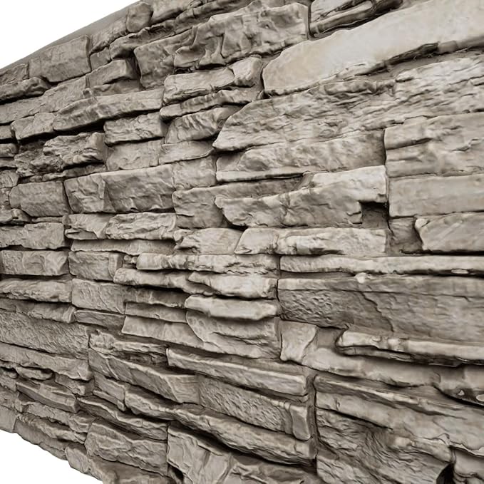 EverStone Canyon Ridge Faux Stone Panel, 45 3/4"W x 24 1/2"H x 1 1/4"D - Image 7