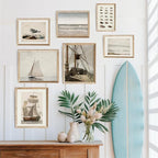 Vodefoad Vintage Seascape Gallery Wall Print Set of 12, Vintage Nautical - Image 5