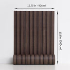 Haimin Wood Grain Slat Wall Panels Peel and Stick Faux Wood Thick Wallpaper - Image 3