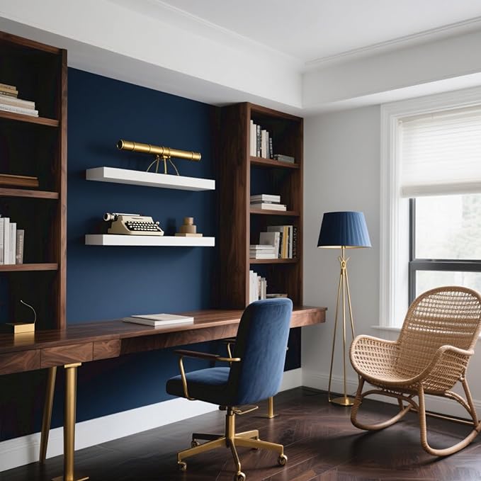 Yancorp 24"x120" Matte Gray Blue Peel and Stick Wallpaper Removable Contact - Image 3
