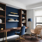 Yancorp 24"x394"/32.8' Matte Gray Blue Peel and Stick Wallpaper Removable - Image 3