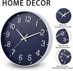 HZDHCLH Wall Clocks Battery Operated, Wall Clock Navy Blue, 10 inch Wall Clock - Image 3