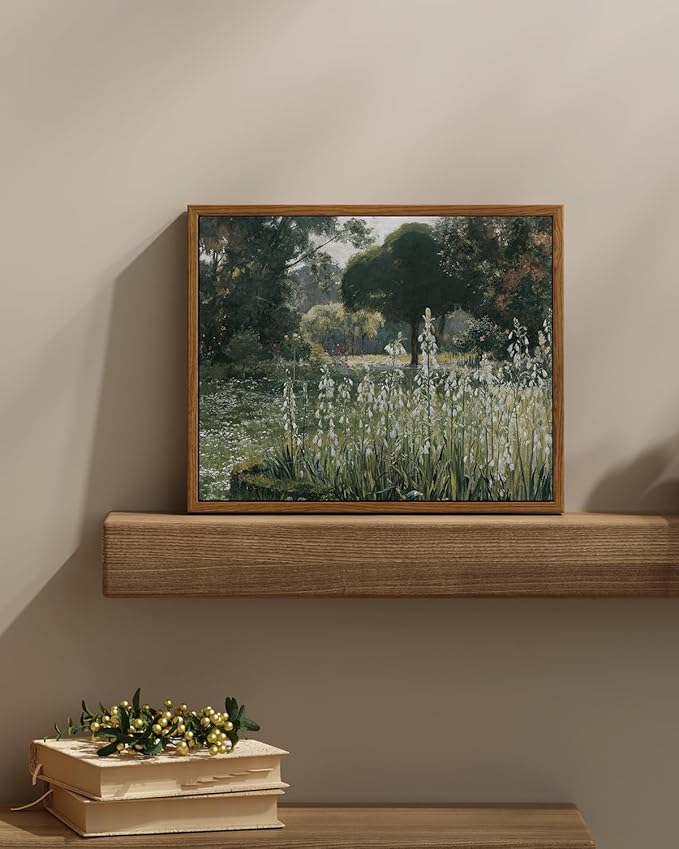 InSimSea Framed Canvas Wall Art Vintage Decor, Landscape Wall Art - Image 2