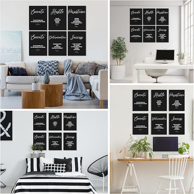 Coume 6 Pack Art Acoustic Panels 12" x 16" Inspirational Self Adhesive - Image 6
