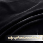 NICETOWN Black Out Velvet Curtains 63 inches Long, Solid Heavy Matt - Image 5