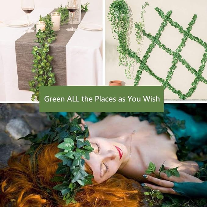 Fake Vines for Room DecorArtificial Plant Ivy Garland 1 Stand 150FT Long - Image 2