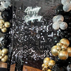 COKAOBE Black Shimmer Wall Backdrop, Photo Backdrops - Image 6