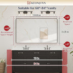 Keonjinn Black Bathroom Mirrors - Image 7