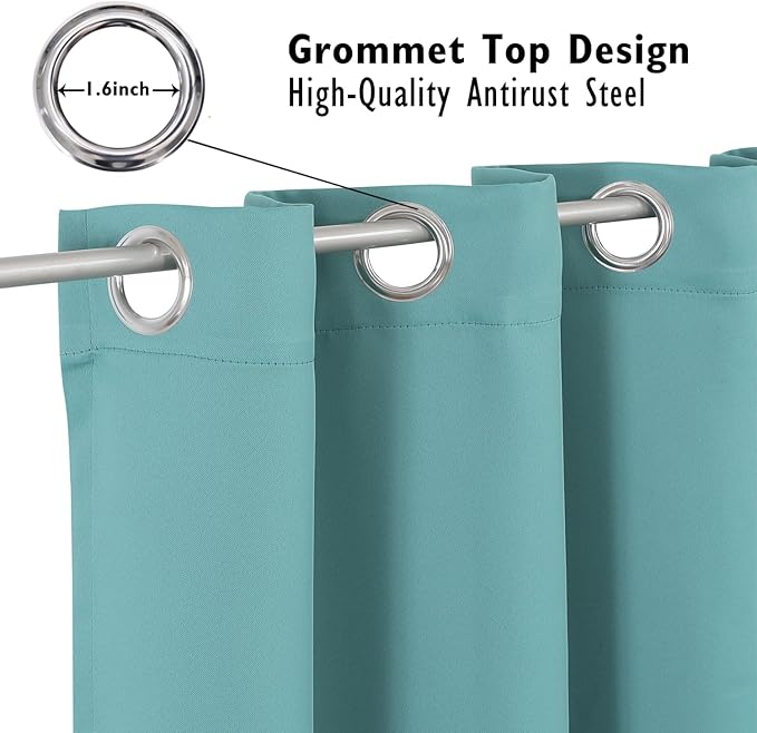 ChrisDowa Blackout Curtains 120 Inches Long - Image 3