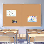 VIZ-PRO 72" x 48" Large Cork Bulletin Board, Foldable & Wall-Mounted Notice Pin - Image 6