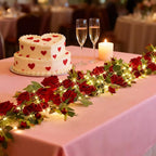 GOESWELL Rose Flowers Vines Garland Lights: 6FT Artificial Flower Vine Lights - Image 2