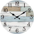 KECYET Wall Clock Battery Operated 18 Inch Large Silent Non Ticking Coastal by KECYETWALLCLOCK