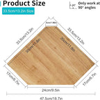Corner Wall Shelves, Corner Floating Shelves Set of 2 Solid Oak Wood Display - Image 3