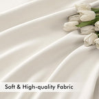 MIULEE Ivory Back Tab Blackout Curtains 102 Inch Long 2 Panels Set - Image 6