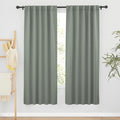 RYB HOME Sage Green Curtains for Bedroom Living Room, Vertical Privacy UV by RYBHOME