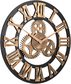 23" inch Noiseless Silent Non-Ticking Gears Not Moving Wall Clock - Image 2