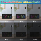 Peakeep Digital Alarm Clock for Bedroom Bedside, Extra Loud for Heavy Sleepers - Image 4