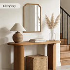 WallBeyond 24" x 36" Natural Wood Mirror - Image 3