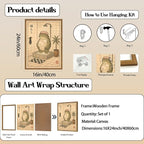 Funny Japanese Frog Bathroom Wall Art Whimsical Frog Shower Wall Decor 16x24 - Image 3