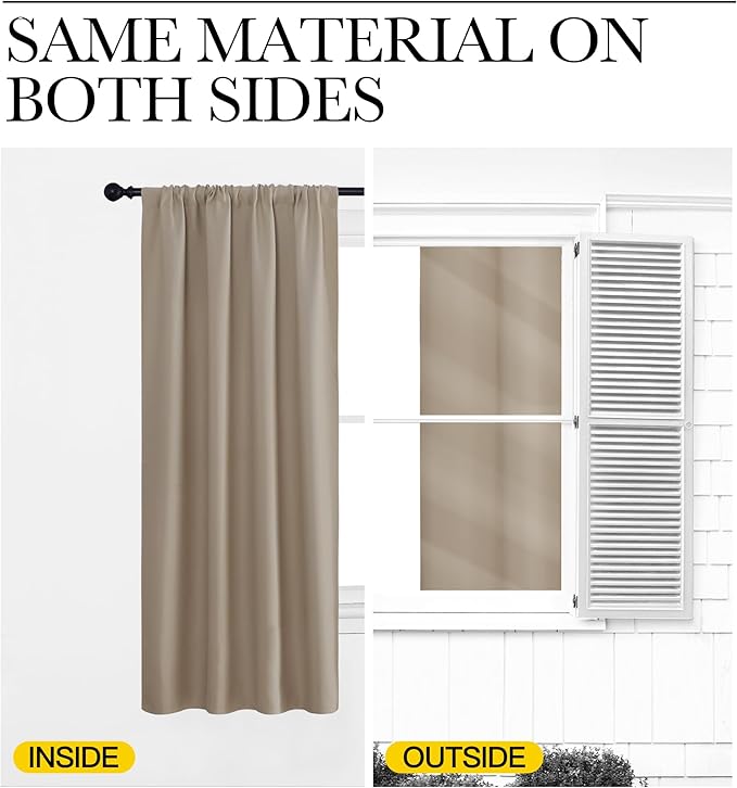 NICETOWN Blackout Curtains for RV Windows, 2 Panels, Room Darkening Window - Image 5