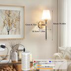 Nekhung Battery Operated Wall Sconces Set of 2, Wireless Wall Light - Image 7