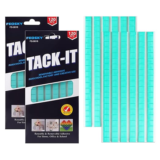 Feosky Adhesive Poster Sticky Tack Putty, Reusable and Removable Adhesive Putty by Feosky