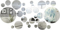 32 Pieces Removable Acrylic Mirror Setting Wall Sticker Decal by Shappy