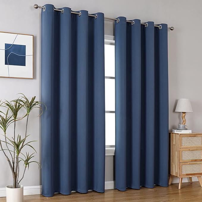 ChrisDowa Blackout Curtains 90 Inches Long 2 Panels Set - Image 5