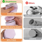 Collapsible Water Cup 6oz/180ml - Collapsible Cup - Silicone Collapsible TravelCup - Silicone Folding Camping Cup with Lids - Foldable Drinking Cup - for Travel, Camping, Hiking, Outdoor Sports